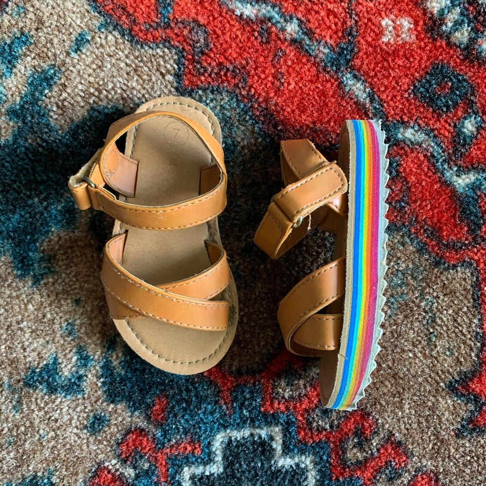 Cat & Jack rainbow sandals